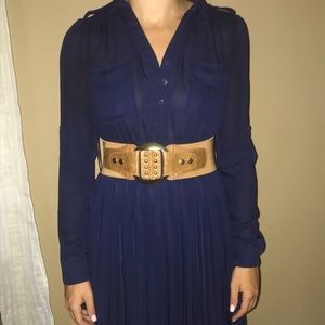 Navy blue casual dress